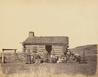 Tabulka 48. Mormonská rodina, Great Salt Lake Valley, 1869 (foto)