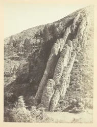 Zubaté skály neboli Ďáblova skluzavka, (blízký výhled)-Weber Canon, Utah