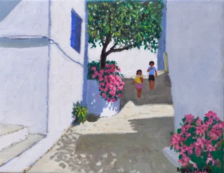 Bougainvillea,Skiathos, 2024 (olej na plátně)