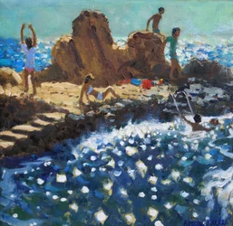 Sea spark, Rovinj, 2016 (olej na plátně)