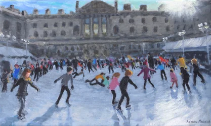 Bruslení, poledne, Somerset House, 2013 (olej na plátně)