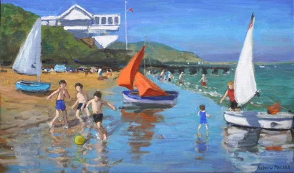 Léto v Abersochu, 2015 (olej na plátně)