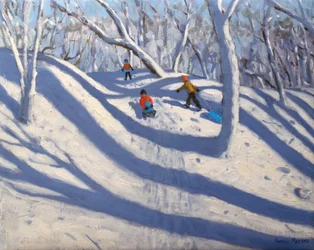 Winter, Bramcote, Nottingham, 2009 (olej na plátně)