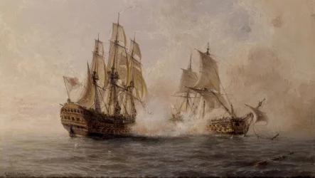 BOJ SLAVNÉ LODĚ S BRITSKÝM DARMOUTHEM V ROCE 1747 - XIX STOLETÍ