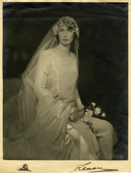 Svatební fotografie Lady Anne Hunloke (rozená Cavendish)