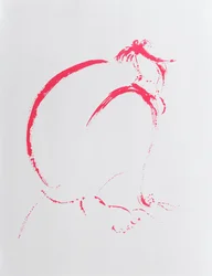 Folded Nude Crimson, 2006