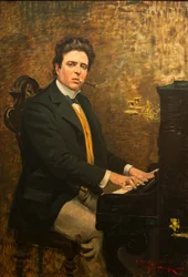 Portrét skladatele Pietra Mascagniho 1863-1945, 1899.