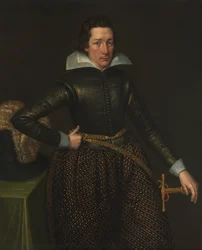 Portrét muže, asi 1610 (olej na plátně)