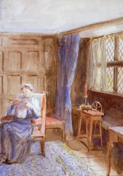 "Žena čtoucí dopis", c1864-1930