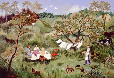 Šití, 2006 (akryl)