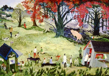 Soutěž v lovu lanýžů, 2001 (akryl)