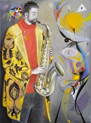 Radost z podzimu - podle hudby Paula Hindemitha, 2005 (olej na belgickém plátně)
