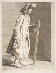 Starý zedník, 1737.