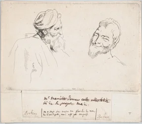 Dvě studie hlav, 1735.