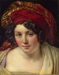 Hlava ženy v turbanu, asi 1820