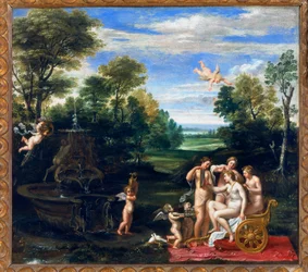 Toaleta Venuše, asi 1595-1609 (olej na plátně)