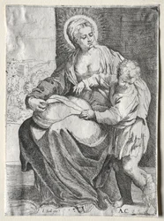 Madonna s bílým havranem, 1500s.