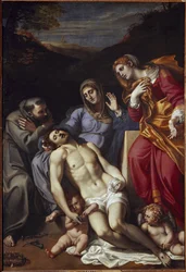 Pieta se svatou Marií Magdalenou a svatým Františkem