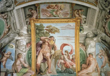 Polyphemus a Galatea (Freska