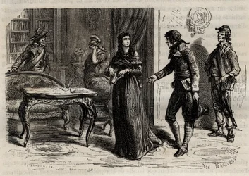 Zatčen Madame Roland 1. června 1793 v Paříži - Zatčen Madame Roland (Manon Roland, rozená Jeanne Marie Philippon).