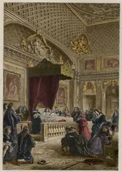 Smrt Ludvíka XIV ve Versailles, 1. září
