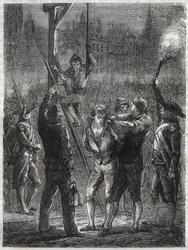 Poprava Thomase de Mahy (1744-1790), markýze de Favras - Paříž, 19. února