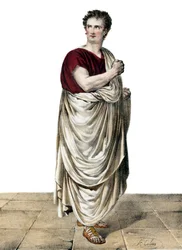 Felicity-Auguste Saillot dit Desmousseaux Francouzský herec (1785-1854) v roli Roscia v ""Sylla"" od Etienna de Jouy (1764-1846)