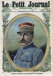 První světová válka 1914-1918 (válka 14-18). Portrét generála Augusta Dubaila (1851-1934). V „“Le Petite Journal“ dne 5.3.1916. Soukromá sbírka