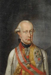 Leopold II Empereur des Romains - Neoklasicismus: Portrét Leopolda II., císař Svaté říše římské (1747-1792), Anonym, c. 1780. Olej na plátně, 34x23,5. Soukromá sbírka