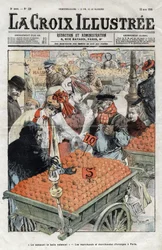 Obchodníci s pomeranči (La valence) v Paříži v roce 1905 - obálka „La-Croix-Illustree““ z roku 1905