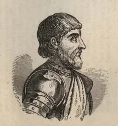 Matouš podle Viscontiho (Mathieu II Visconti) - Matteo II Visconti - 1319-1355 - rytina -