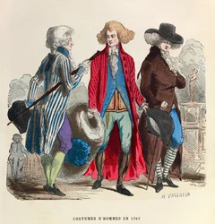 Pánské kroje v roce 1787 - soukromá sbírka