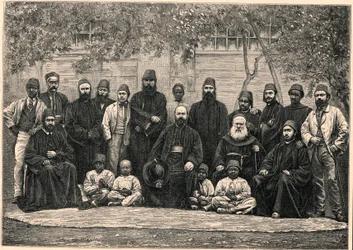 Monsignor Daniel Comboni (1831-1881) a misionáři odjeli s ním z Káhiry do Chartúmu 26. ledna