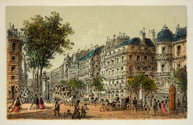Paříž 1874: Boulevard des Italians, soukromá sbírka