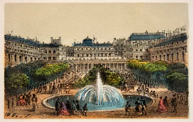 Paříž 1874: Zahrady královského paláce, soukromá sbírka