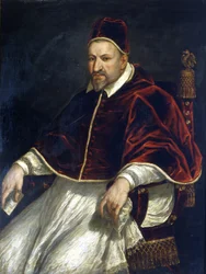 Pavel V. (1605 - 1621). Anonymní malování. Řím, Muzeum Říma.