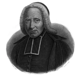 Portrét abbého Jeana Godinota (1661-1749) v „“ Portréty a historie užitečných mužů: mužů a žen všech zemí a všech podmínek, kteří získali práva na uznání mužů“ vydaný a propagovaný Societe Montyon a Franklin v roce