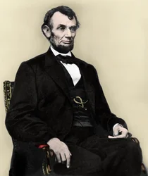 Portrét Abrahama Lincolna - Portrét Abrahama Lincolna (1809-1865) 16. prezident Spojených států amerických.