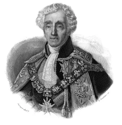 Portrét Ambroise Polycarpe La Rochefoucauld Doudeauville (Ambroise-Polycarpe La Rochefoucauld-Doudeauville) (1765-1841) v „“Portréty a historie užitečných mužů: muži a ženy všech zemí a všech podmínek, kteří si získali muže“ ” veřejnost