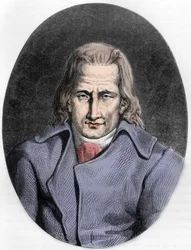 Portrét Jacquese Cazotte, francouzský autor - Portrét Jacquese Cazotte (1719-1792) - Rytina z roku 1863 v „“ Le Livre Rouge – Histoire De L