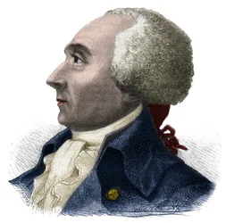 Portrét Jacquese Rene Heberta (1757-1794) francouzský novinář a politik - rytina do „Histoire des Girondins““ od Alphonse de Lamartine (1790-1869) 1865-1866 - soukromá sbírka