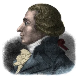 Portrét Jean-Baptiste Boyer-Fonfrede (Jean Baptiste Boyer Fonfrede) (1766-1793), francouzský politik - zástupce Konventu, patří Girondinům - rytina v „Histoire des Girondins“ od Alphonse de Lamartine (1790-1869) 1865-1866 - Soukromý