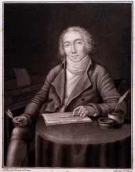 Portrét Nicolase Marie Dalayrac (1753-1809), anglický skladatel Rytina. 19. století. Soukromá sbírka