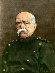 Portrét Otto von Bismarcka (1815-1898) kancléře Pruska. Rytina z 19. století Soukromá sbírka