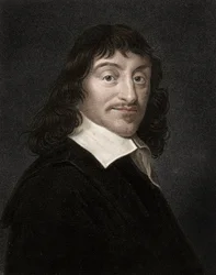 Portrét René Descartes (1596-1650), anglický filozof a spisovatel