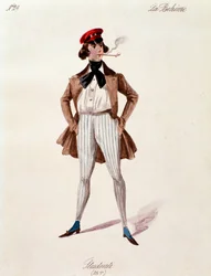 Portrét studenta z La boheme od Pucciniho (1892-1895)