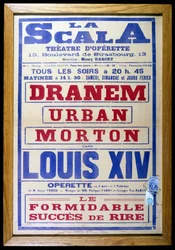 Plakát k operetě „Ludvík XIV““ v La Scale