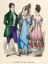 Plesové kostýmy v letech 1811 - 1812 - soukromá sbírka