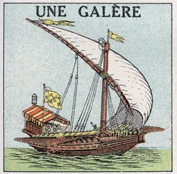 Lodě a lodě: lodní kuchyně. Anonymní ilustrace z roku 1925. Soukromá sbírka.
