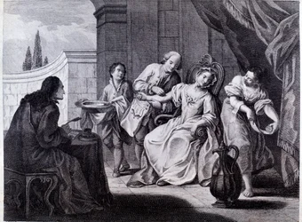 The Bloodletting, lékařská technika (rytina